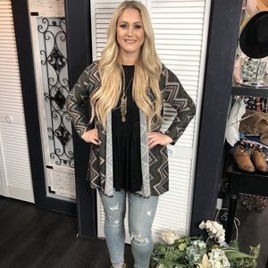 Aztec Print Cardigan